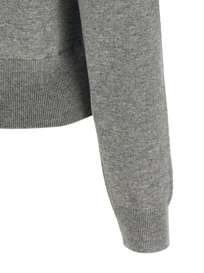 Cardigan en Cachemire Gris Chiné Dolce & Gabbana