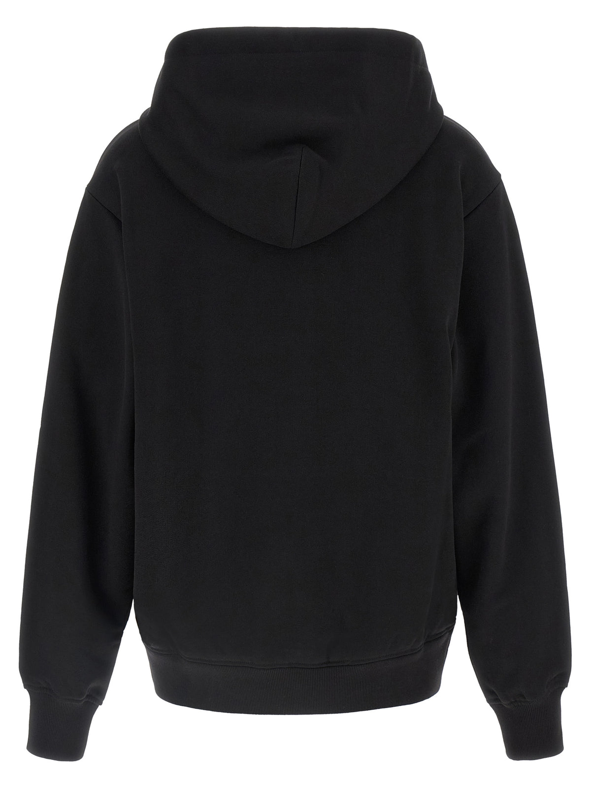 Sudadera Con Capucha De Algodón Negra Dolce & Gabbana