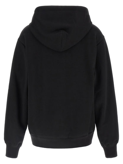 Sudadera Con Capucha De Algodón Negra Dolce & Gabbana