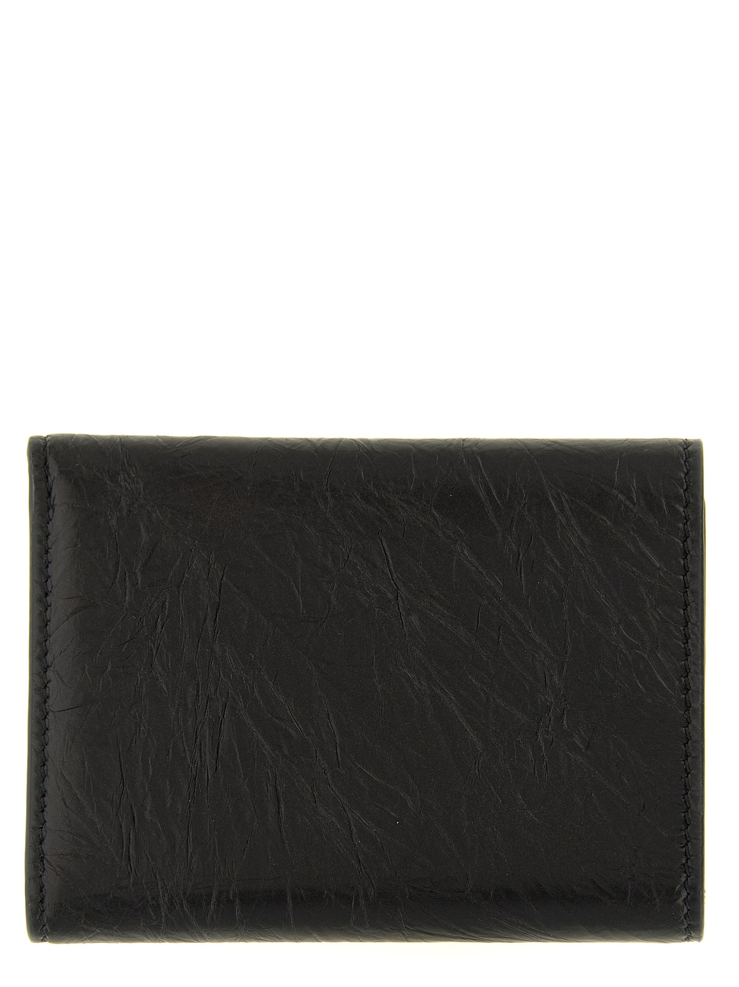 Porte-cartes en cuir noir Fendi