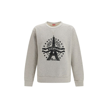 Kenzo Sudadera De Algodón Gris Con Corte Regular Y Suave