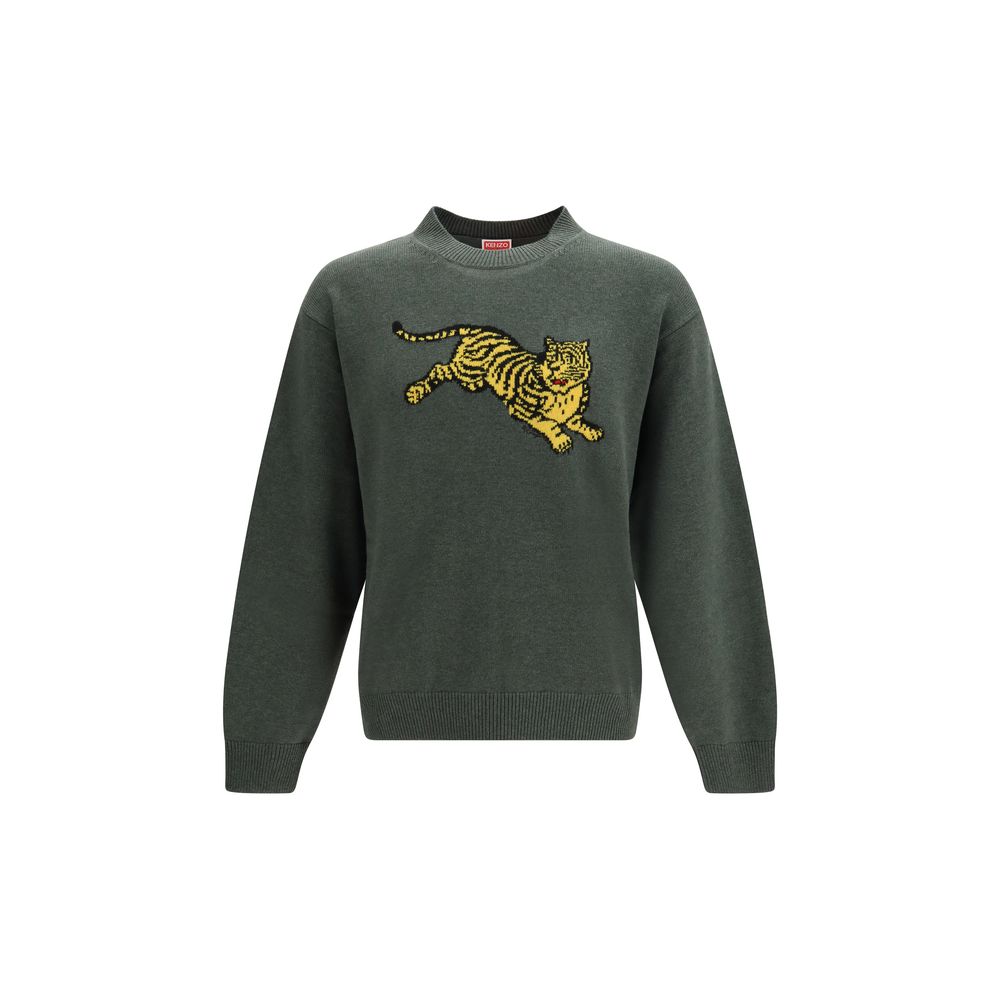 Kenzo Sudadera Bicolar De Algodón Corte Equilibrado