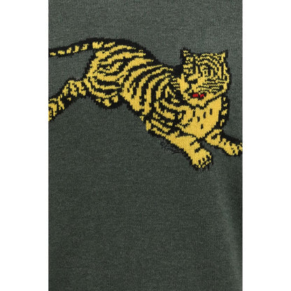 Kenzo Sudadera Bicolar De Algodón Corte Equilibrado