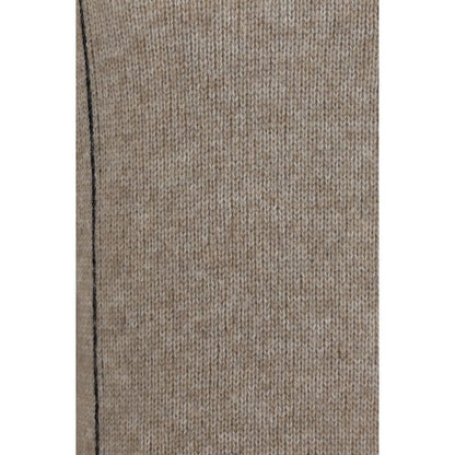 Sudadera Con Capucha De Alpaca Beige Giorgio Armani