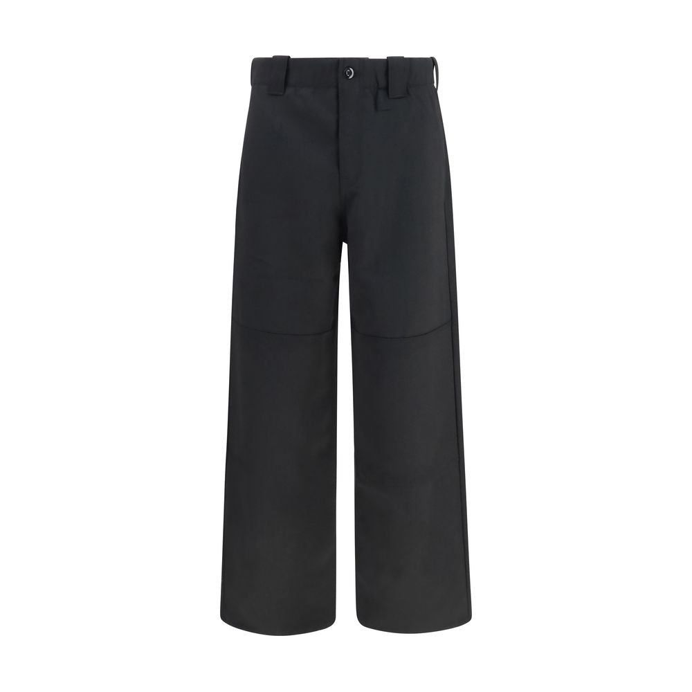 Pantalones Chinos De Lana Oves Aries Negros De Kenzo