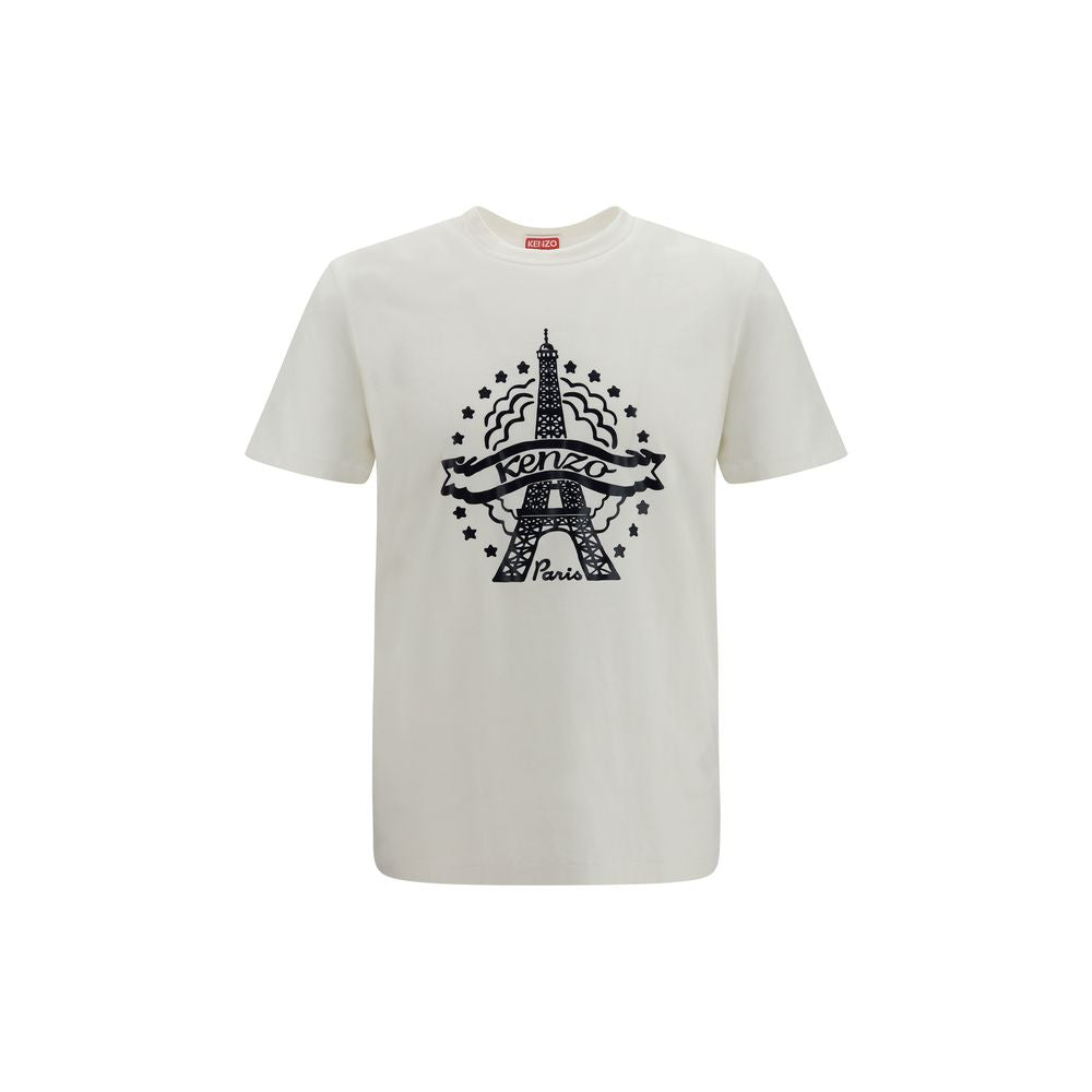 Camiseta De Algodón Kenzo Blanca Prenda Básico Cotidiano