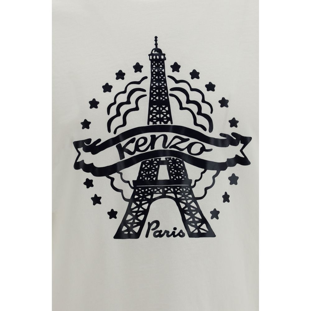 Camiseta De Algodón Kenzo Blanca Prenda Básico Cotidiano