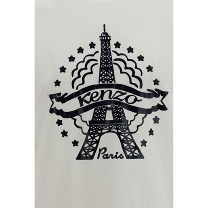 Camiseta De Algodón Kenzo Blanca Prenda Básico Cotidiano