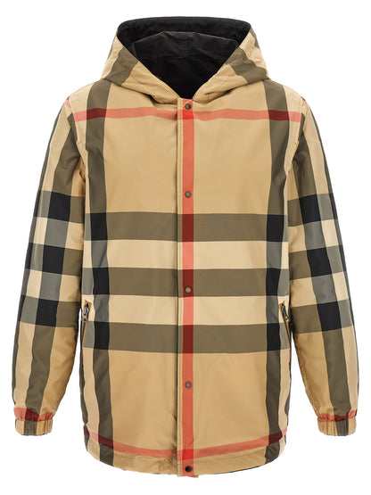 Chaqueta Abrigo Burberry De Poliéster Negro Interior