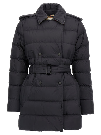 Manteau en polyamide noir Burberry