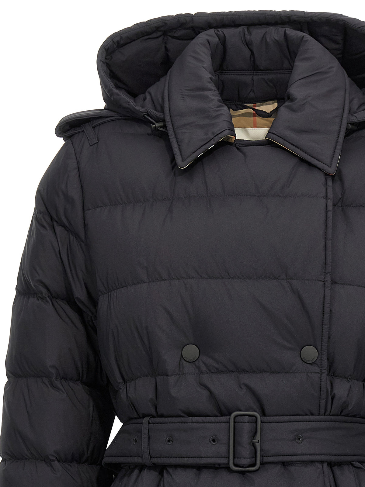 Manteau en polyamide noir Burberry