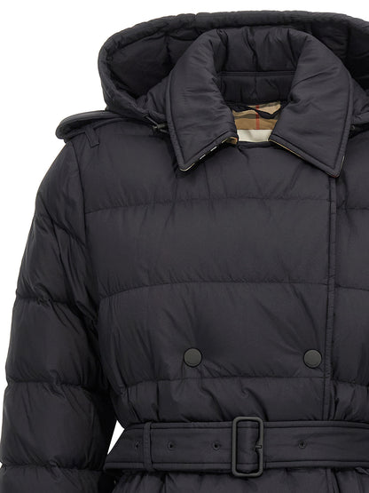 Manteau en polyamide noir Burberry