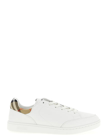Burberrry Zapatillas Bajas De Cuero Vaquino Multicolor Corte Bajo