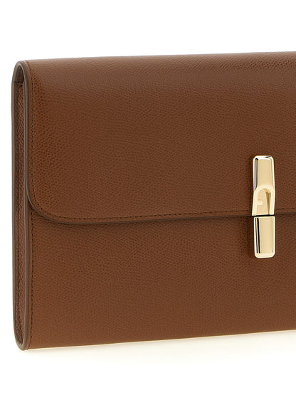 Pochette Furla en cuir de veau marron