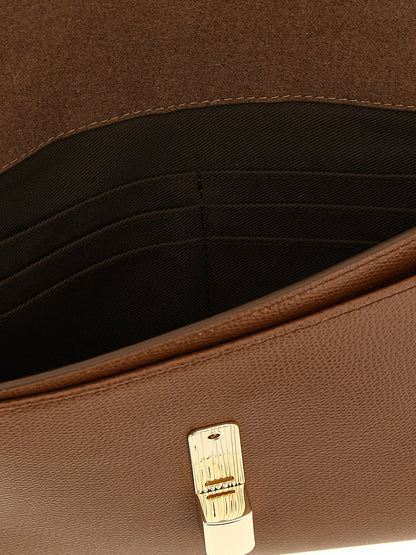 Pochette Furla en cuir de veau marron