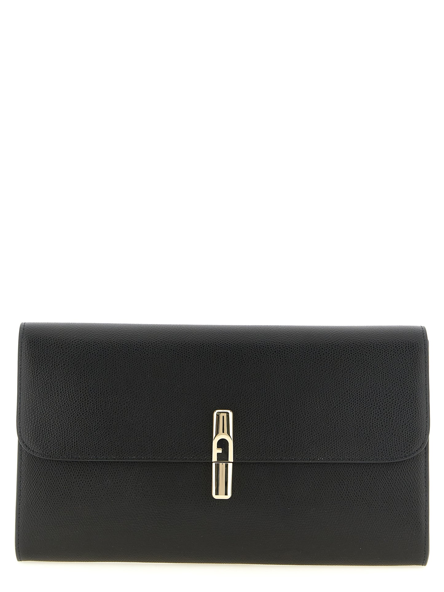 Pochette en cuir de veau Furla modèle Iride Noir