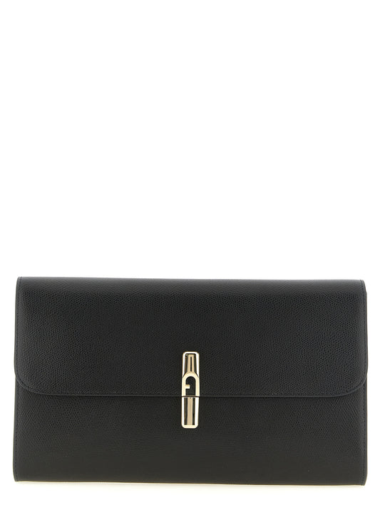 Pochette en cuir de veau Furla modèle Iride Noir
