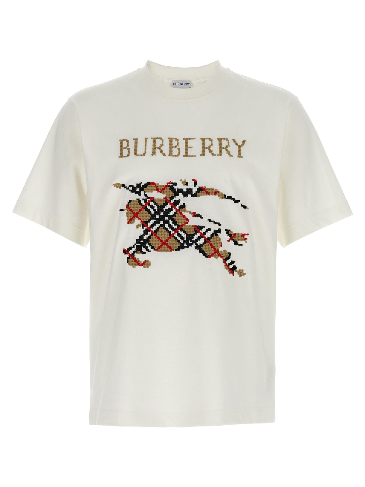 Burberry Camiseta Blanca De Algodón - Uso Diario Funcional