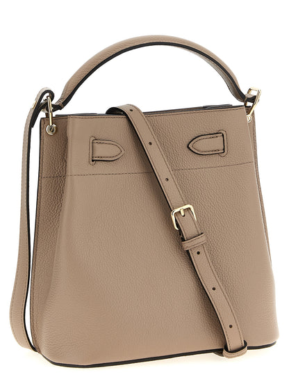 Mulberry Islington Compact Crossbody Bag In Grey Calfskin