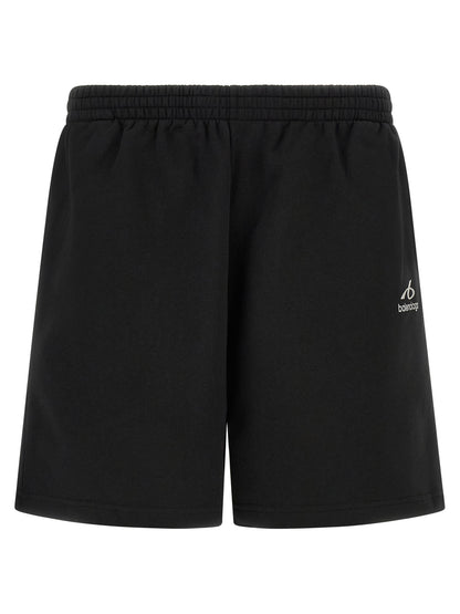 Short Balenciaga en coton noir