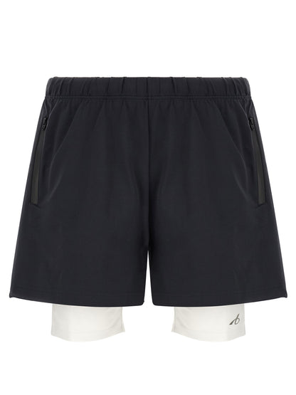 Pantalones Cortos Bermuda Bicolor De Poliamida Balenciaga
