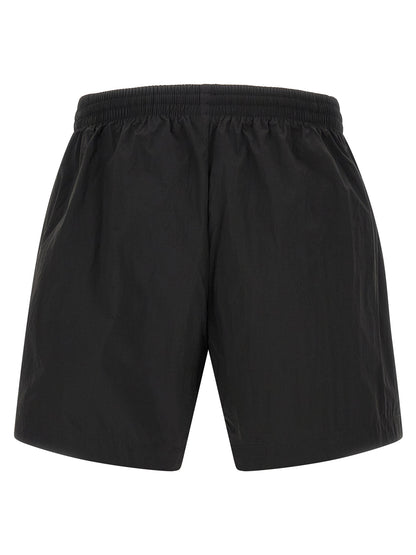Pantalones Cortos Balenciaga De Poliamida En Negro