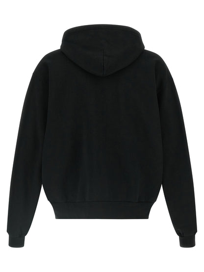 Sweat-shirt Balenciaga en coton noir imprimé The Door