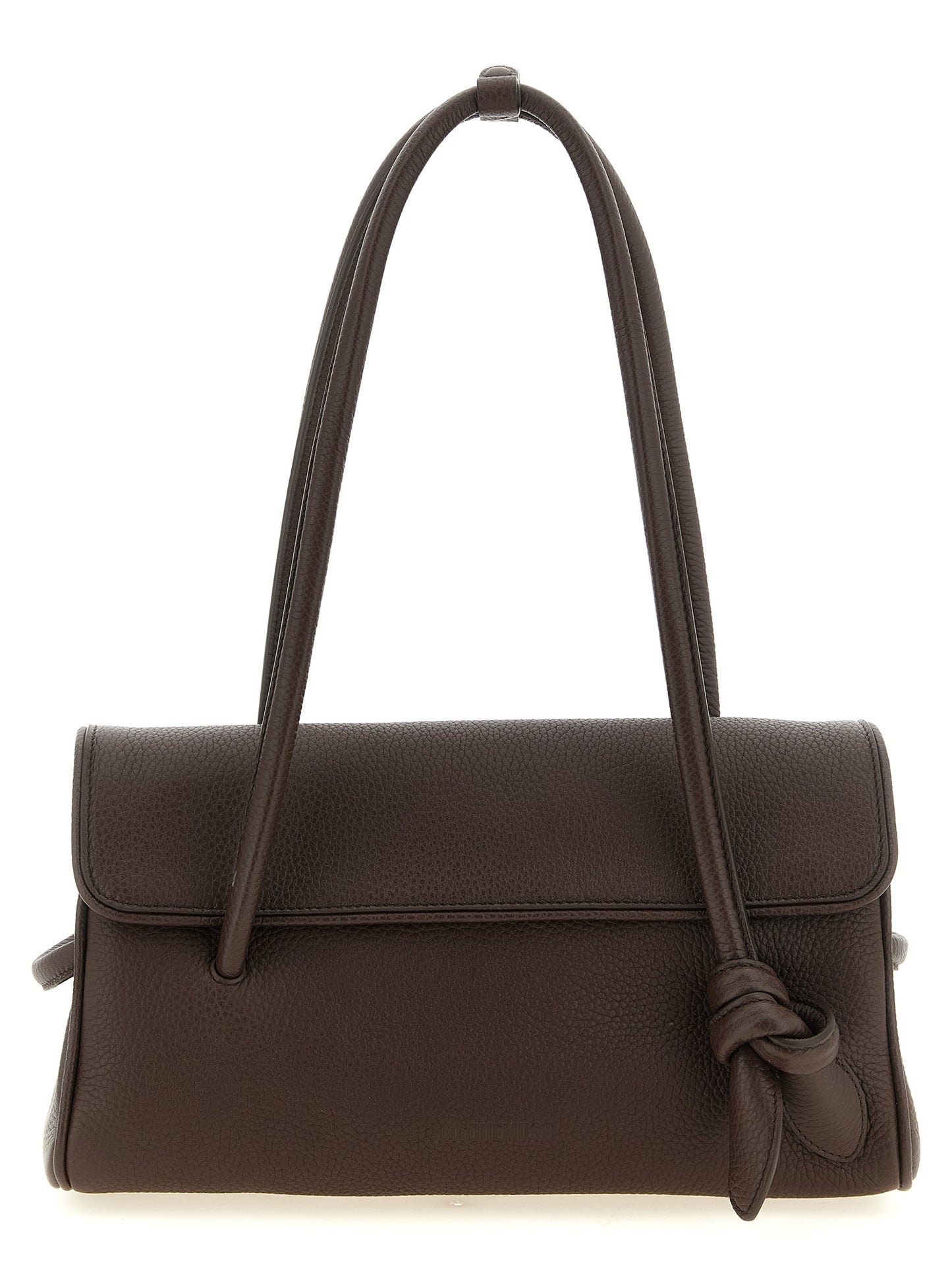 Sac À Bandoulière Jacquemus En Cuir De Veau Marron