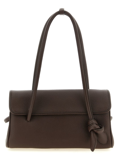 Sac À Bandoulière Jacquemus En Cuir De Veau Marron