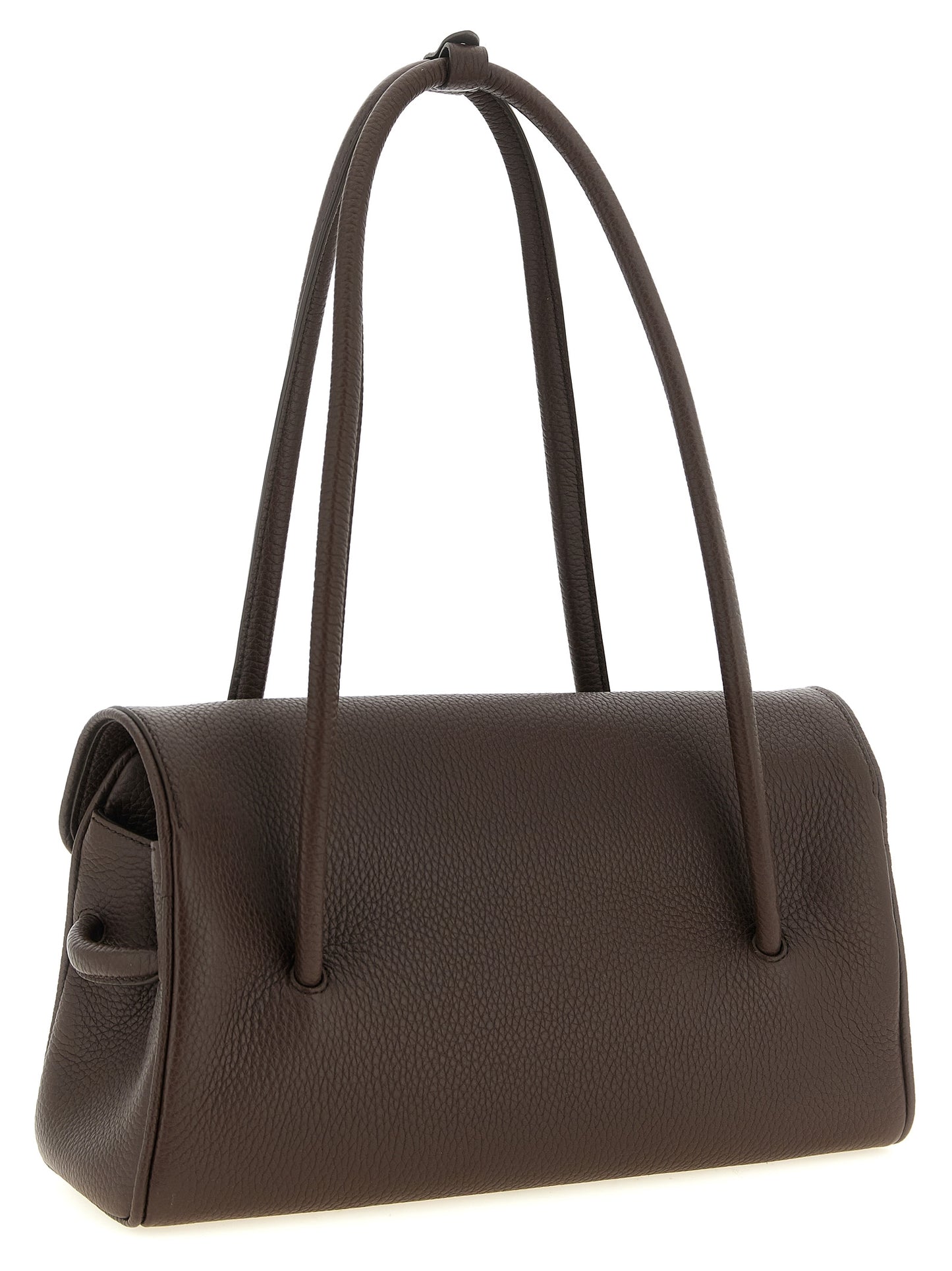 Sac À Bandoulière Jacquemus En Cuir De Veau Marron