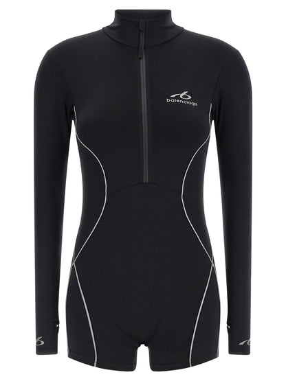 Body en polyamide noir Balenciaga