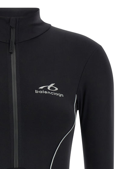 Body en polyamide noir Balenciaga