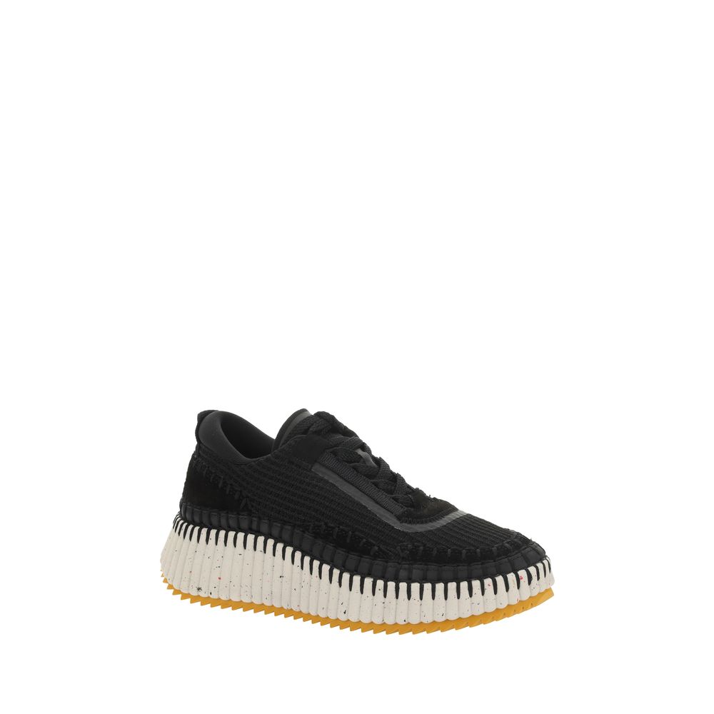 Chloé Nama Nylon Black Urban Sneakers