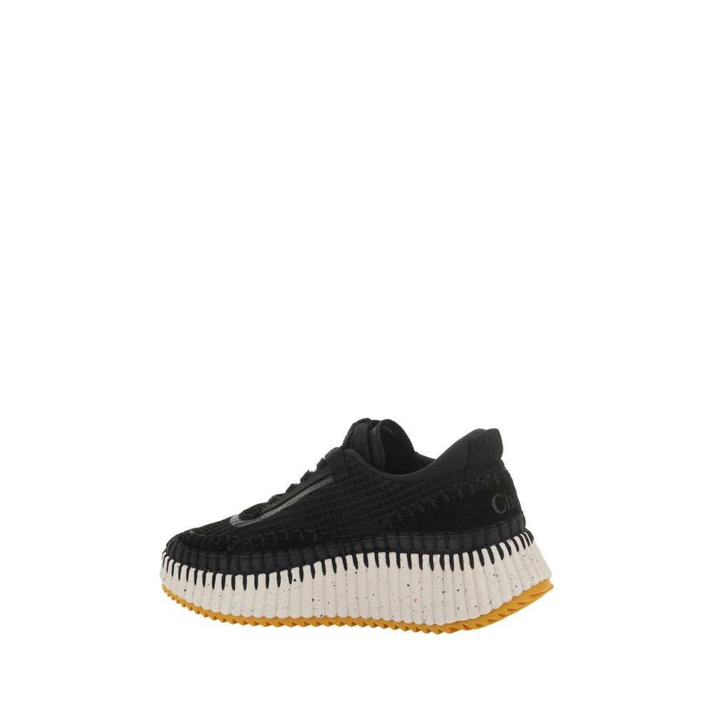Chloé Nama Nylon Black Urban Sneakers