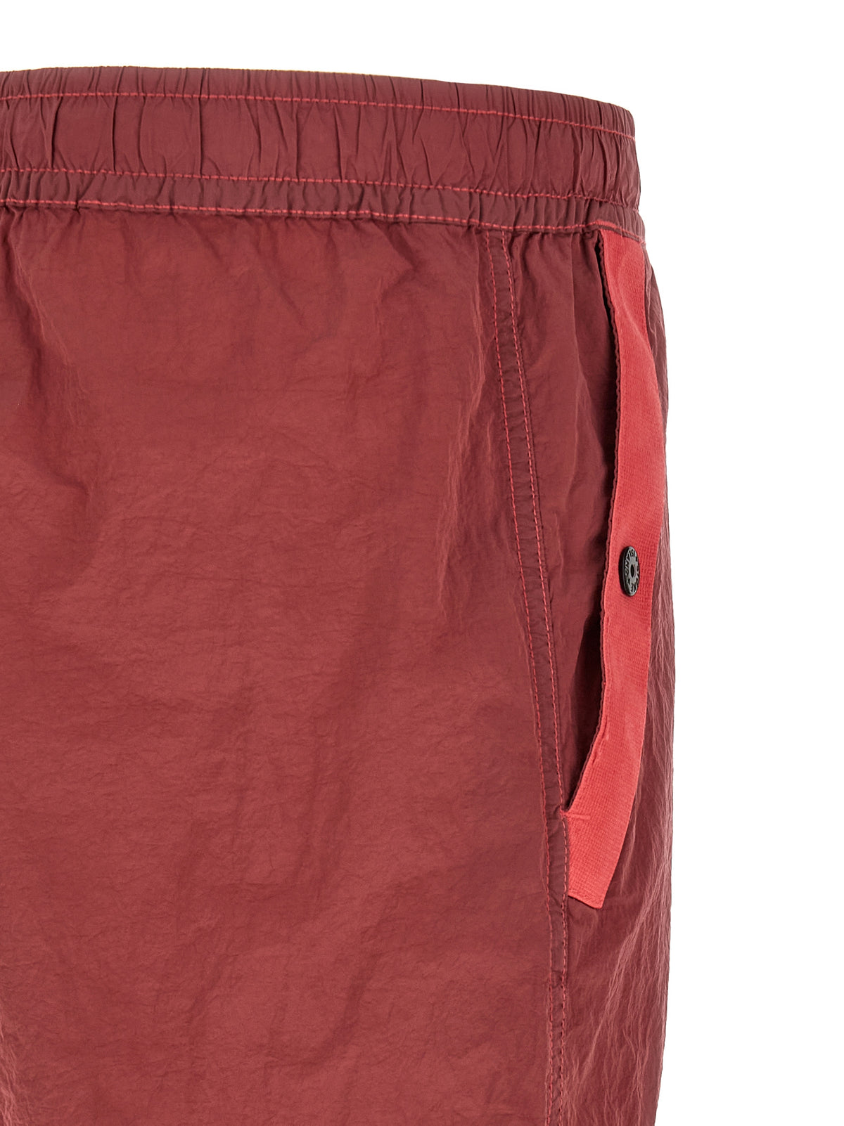 Stone Island Pantalones Joggers De Poliamida Roja Ref 3100011