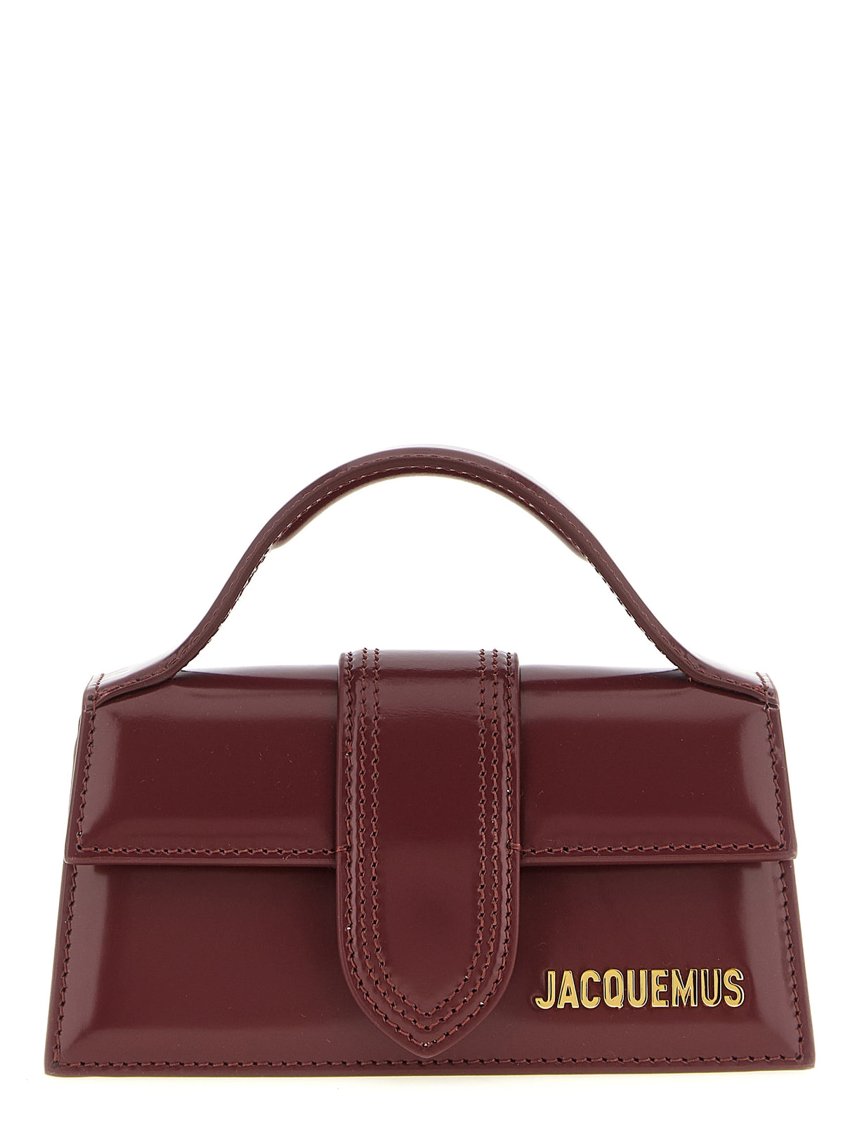 Jacquemus Bolso De Mano Le Bambino En Piel De Ternera Burdeos