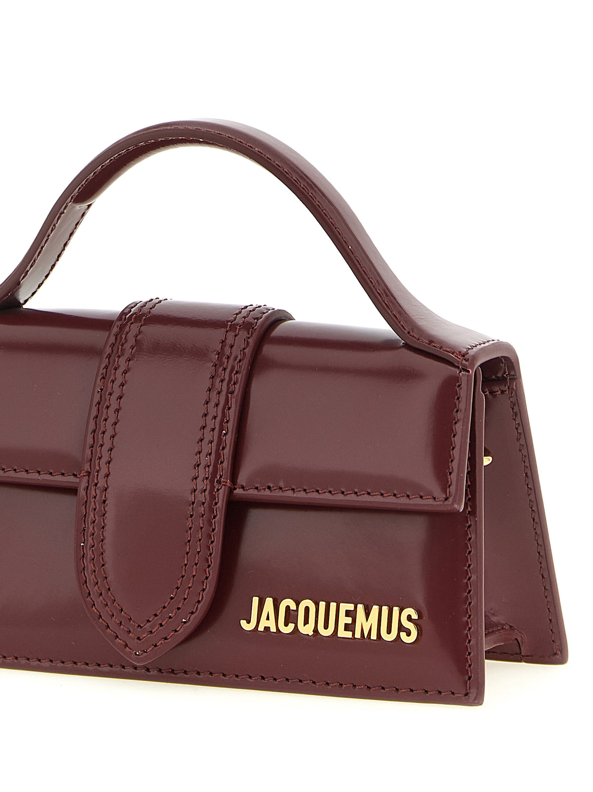 Jacquemus Bolso De Mano Le Bambino En Piel De Ternera Burdeos