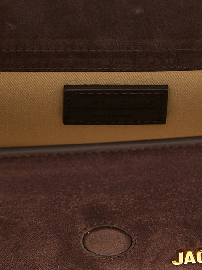 Bolso De Mano De Piel De Becerro Jacquemus Marrón Moderno