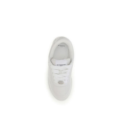 Givenchy White Leather Bos Taurus Sneakers