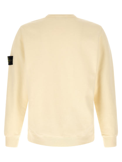 Stone Island Sweatshirt - White Cotton Optimal Comfort