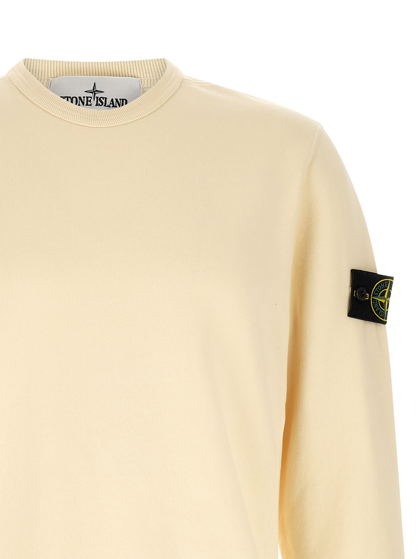 Stone Island Sweatshirt - White Cotton Optimal Comfort