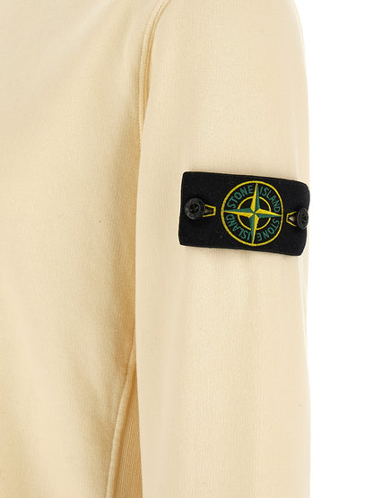 Stone Island Sweatshirt - White Cotton Optimal Comfort