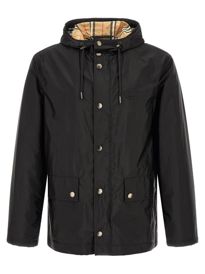 Burberry Black Polyamide Technical Jacket Pembrey Model