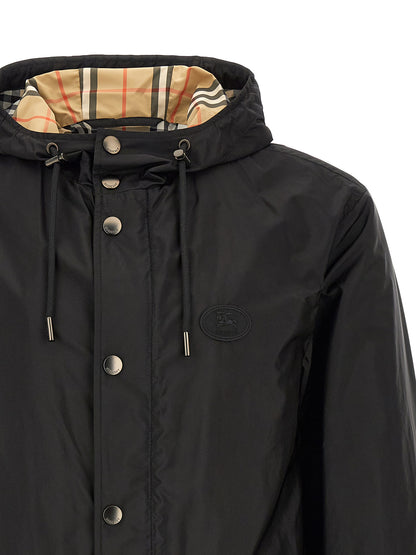 Burberry Black Polyamide Technical Jacket Pembrey Model