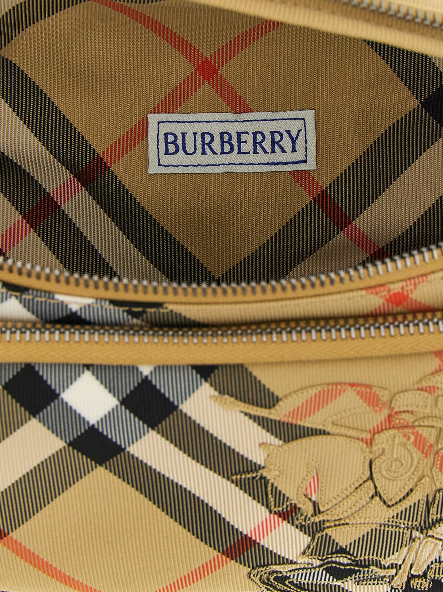 Burberry Beige Polyester Shoulder Bag