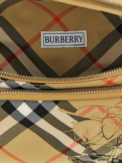 Burberry Beige Polyester Shoulder Bag