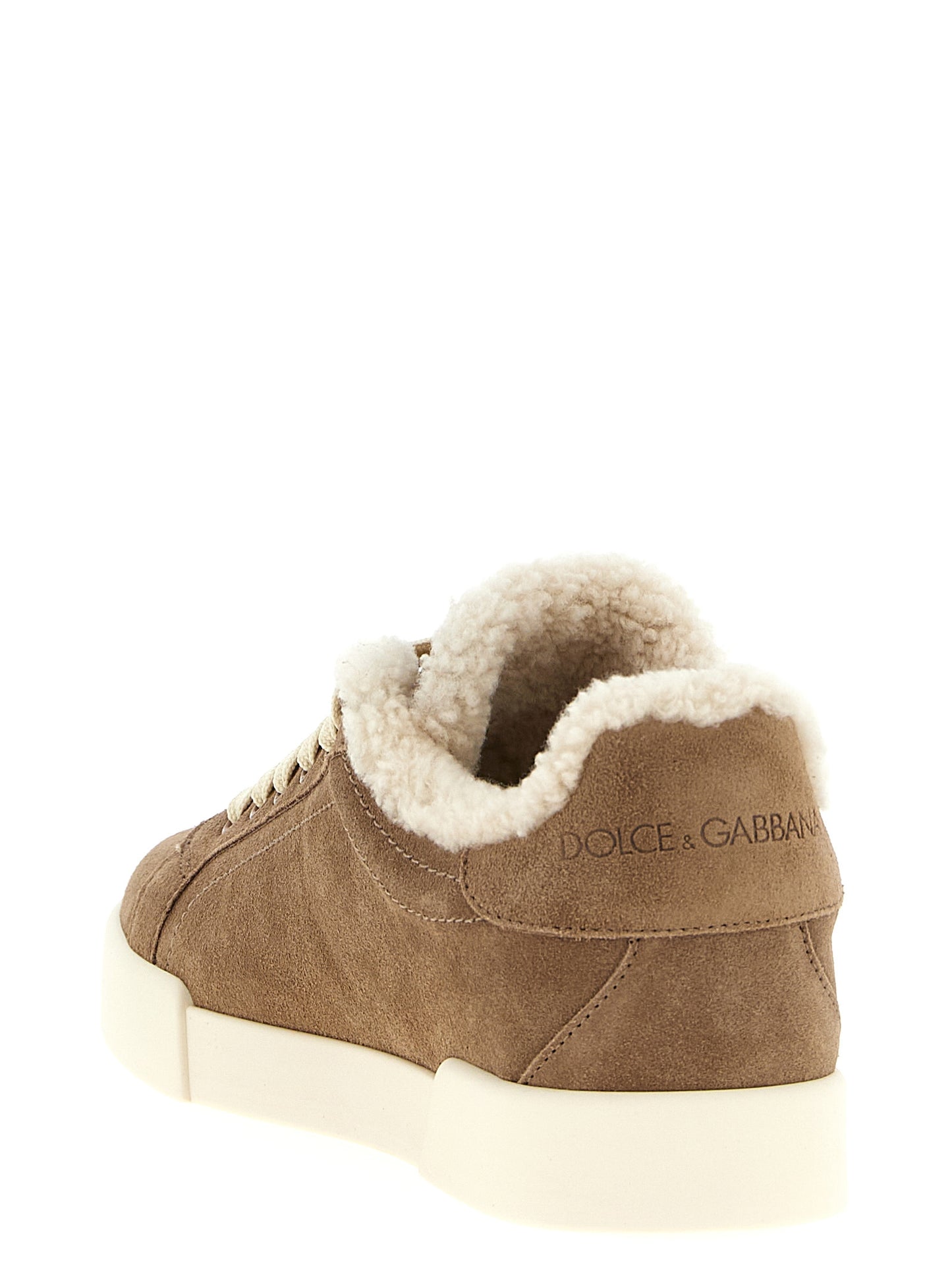 Zapatillas Dolce & Gabbana De Piel De Cordero Marron