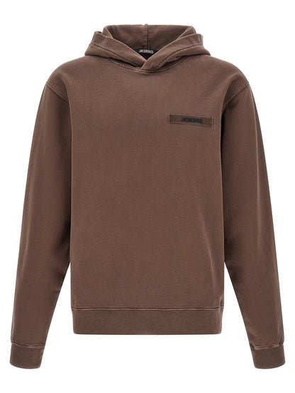 Jacquemus Brown Cotton Le Hoodie Gros Grain Hoodie
