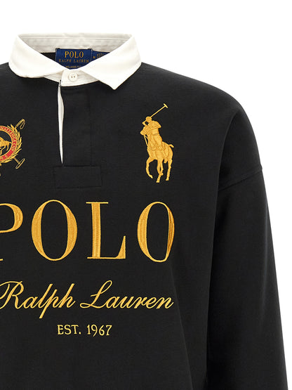 Camiseta Polo De Algodón Negra De Polo Ralph Lauren