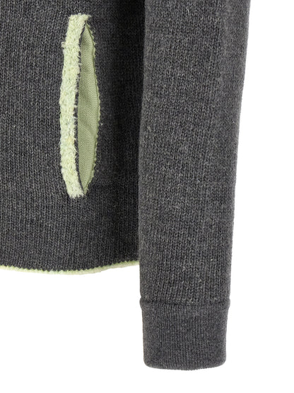 Sudadera Diesel De Lana Gris Con Diseño Contemporáneo